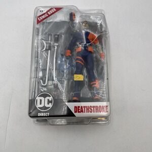 DC Direct Deathstroke Rebirth Platinum Edition Figure with Comic McFarlane Toys